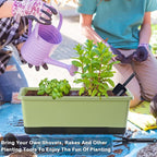 Window Box Planter 8 Pcs, 17 Inches Rectangle Flower Pots - Image 5