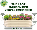 Plant & Plot Galvanized Raised Garden Beds Outdoor // 4×2×1 ft Planter Raised - Image 5