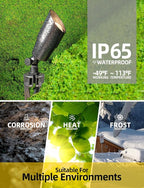 COLOER Brass Low Voltage Landscape Spotlight 1-Pack - Image 5