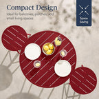 Best Choice Products 3-Piece Patio Dining Set, Bar Height, Outdoor Bistro Set - Image 6