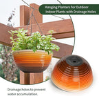 12 inch Hanging Planters for Indoor Outdoor Plants, 2 Pack Large Hanging Flower - Image 4