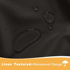 HolidayIdeas Outdoor Curtains for Patio Waterproof, 2 Panels - Image 2