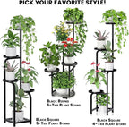 TOSKING 5 Tier Tall Plant Stand Indoor Outdoor, Heavy Duty Corner Shelf - Image 9