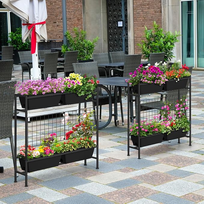 OYEAL Raised Garden Bed 32" Tall Elevated Planter Boxes - Image 8