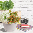 VIDELLY 4 Pcs Hanging Planters, Light Gray - Image 4