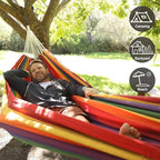 Brazilian Double Hammock with Tree Straps, Extra Large 240x160cm, 2 Persons - Image 4