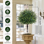 Waipfaru Artificial Plants Outdoor, UV-Resistant Fake Plants Fake Bushes Shrubs - Image 3