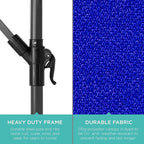 Best Choice Products 10ft Offset Cantilever Hanging Market Patio Umbrella - Image 6