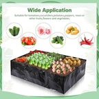6 Pcs 35 Gallon Fabric Raised Garden Bed Breathable Planting Container Grow Bag - Image 6