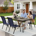 JEAREY Patio Dining Chairs Set of 4, Outdoor Stackable Dining Furniture Set - Image 6