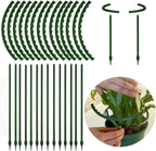 14Pcs Plant Support Stake Half Round Plant Support Ring Garden Flower Support - Image 7