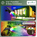 DINGLILIGHTING Solar Lights Outdoor Waterproof: IP65 Led Spot Light Decorations - Image 6