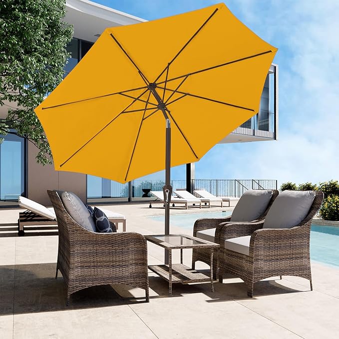 JEAREY 9FT Outdoor Patio Umbrella Market Umbrella - Image 5