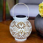 2 Pack Outdoor Solar Hanging Lantern Lights Metal LED Decorative Lamp - Image 4