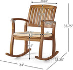 Christopher Knight Home Selma Acacia Rocking Chairs - Image 3