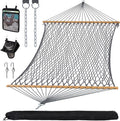SUNCREAT Double Outdoor Hammock, Polyester Rope Hammock by SUNCREAT