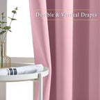 NICETOWN Rouge Pink Blackout Curtains - Image 6
