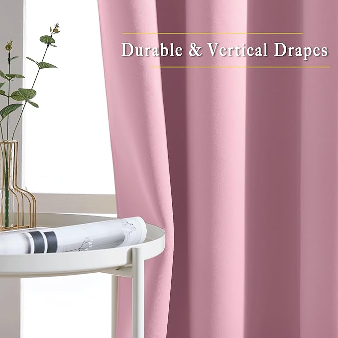 NICETOWN Patio Door Curtain Sound Blocking, Bedroom Privacy Room Divider Curtain - Image 6