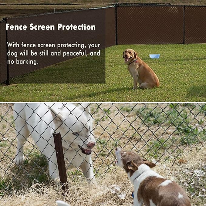 UPGRADE Privacy Fence Screen 3'x22' Brown Outdoor 90% Visibility Blockage 170 - Image 6