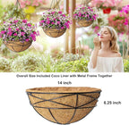 2 Pack 14 Inch Hanging Flower Baskets - Image 5