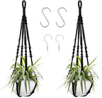 Augshy Macrame Hanging Planter, 2 Pack Hanging Planters by Augshy