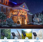 ANJAYLIA Solar Outdoor Rope Lights, 66FT 200 LED Solar Powered Rope Lights - Image 3