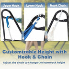 DUMOS Universal Double Hammock Stand Only, Heavy Duty Hammock Stands - Image 3
