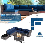 Kullavik 8 Pieces Outdoor Patio Furniture Set - Image 6