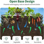 Kesfitt Raised Garden Bed, Oval Open-Bottom Design, 12-Inch Deep - Image 4