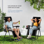 Nestl Zero Gravity Chairs Set of 2, Patio Lounge Chair Outdoor - Image 9