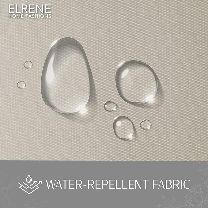 Elrene Home Fashions Matine Weatherproof Tab-Top Indoor/Outdoor Solid Color - Image 5