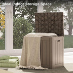 EAST OAK Outdoor Storage Box, 31 Gallon Deck Box, Waterproof Resin Storage Bin - Image 8