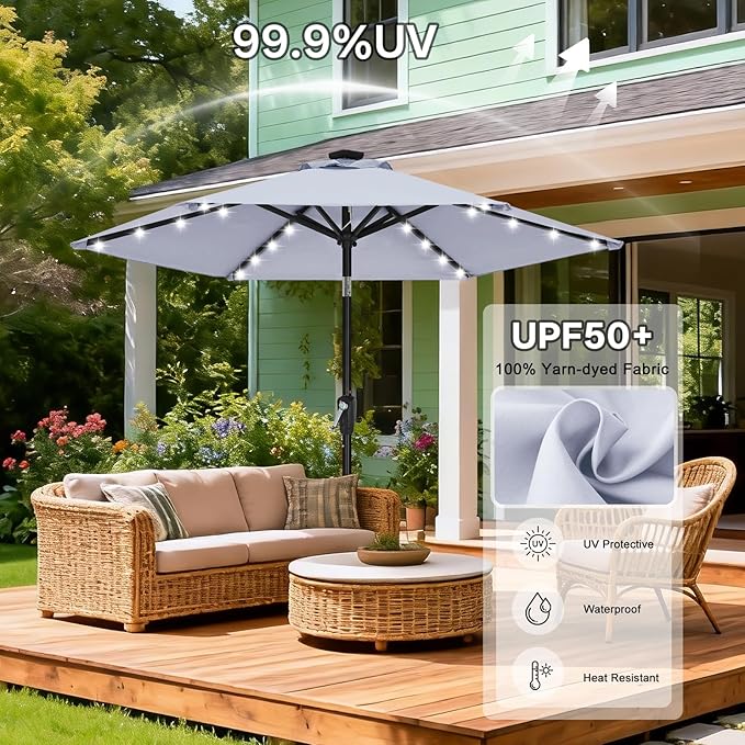 ABCCANOPY Durable Solar Led Patio Umbrellas - Image 5
