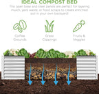 Best Choice Products 8x4x2ft Outdoor Metal Raised Garden Bed, Deep Root Planter - Image 5