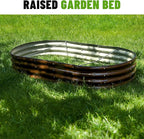 SnugNiture 6x3x1ft Raised Garden Bed Kit, Outdoor Oval Metal Garden Planter - Image 6
