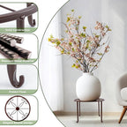 Plant Stand Indoor 5 Pack Brown Metal Plant Stands Outdoor Heavy Duty Flower - Image 3