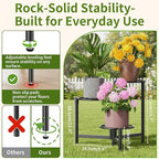 Tiered Plant Stand Outdoor 3 Tier Indoor Metal Flower Shelf - Image 3