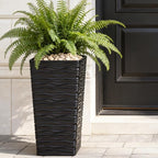 Worth Garden 2-Pack Black Tall Planter - Image 2