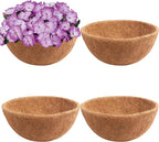Y&M Pack of 4 12" Pre-Formed Round Coco Fiber Coco Liner Hanging Basket Liners by YM