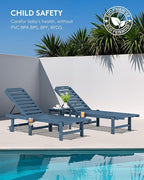 SERWALL Outdoor Chaise Lounge, Patio Chaise Lounge Chair - Image 9