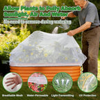 KEOHOL 3-Pack Garden Netting for Raised Beds, 59.1" × 27.6" × 17.7" Rectangular - Image 3