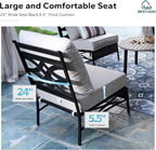 MFSTUDIO Patio Furniture Set, 2 Seat Outdoor Sectional Sofa Conversation Set - Image 4