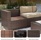 Aoxun Patio Furniture Sets, 14-Piece Outdoor Patio Furniture - Image 6