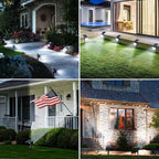 8 Pack Solar Spot Lights Outdoor, Waterproof IP65 Adjustable, 3 Lighting Modes - Image 6