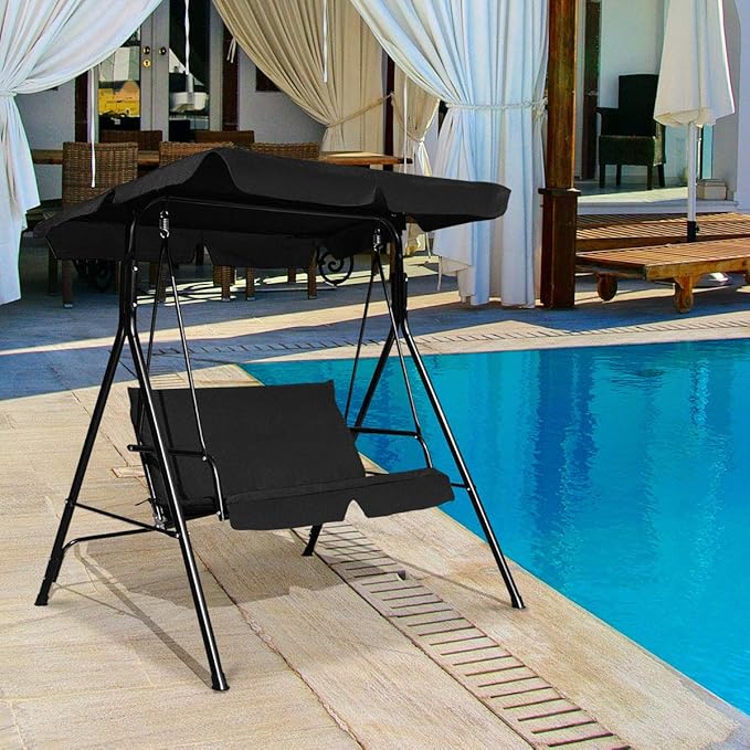Tangkula 2 Person Porch Swing, Outdoor Swing - Image 3