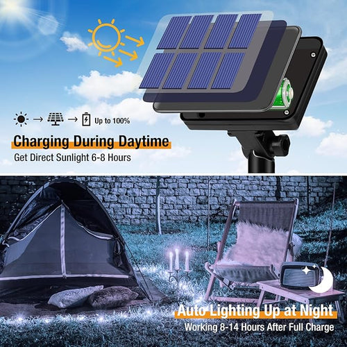 2-Pack Solar String Lights Outdoor, 160LED 66FT Solar Fairy Lights Waterproof 8 - Image 2