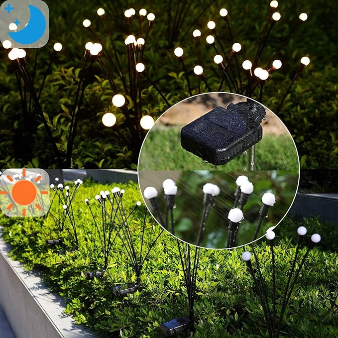 Solar Firefly Lights 16 LED Swaying Outdoor Waterproof Decorative Lights - Image 3