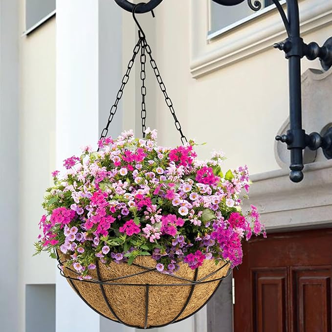 4 Pack 20 Inch Hanging Planters Baskets - Image 5