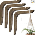 USION Wooden Plant Hangers Indoor Wall Mount, 8.6-Inch Hanging Plant Hooks by usion