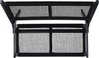 SAFAVIEH Outdoor Collection Kobina Black Acacia Wood/Black Rope Foldable Bench - Image 6